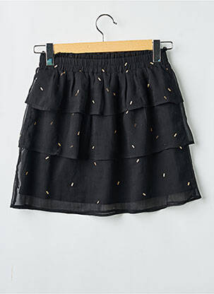 Jupe courte coupe droite noir GRACE & MILA femme