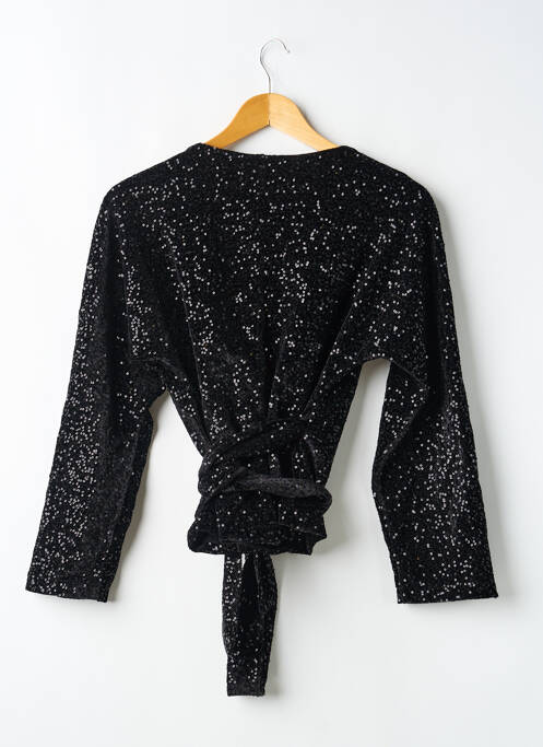 Top stretch manches 3/4 noir ALME femme