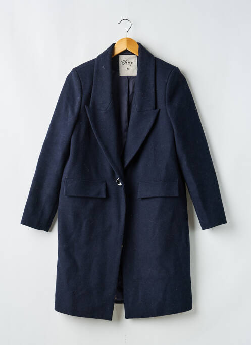 Manteau court coupe droite sans capuche bleu BETTY LONDON femme