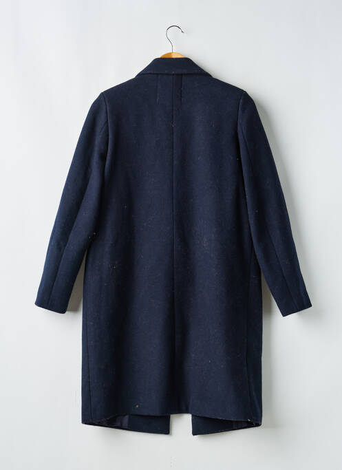 Manteau court coupe droite sans capuche bleu BETTY LONDON femme