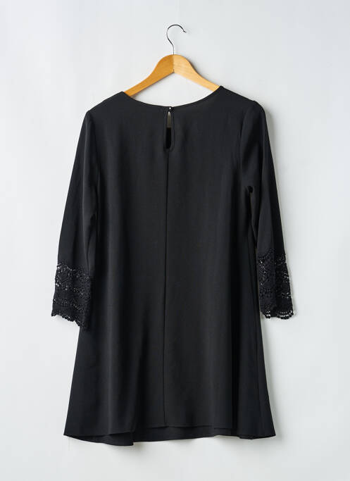 Robe courte manches longues manches longues noir ATMOSPHERE femme