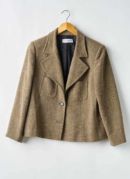 Blazer finition intérieure doublée marron GREGORY PAT femme