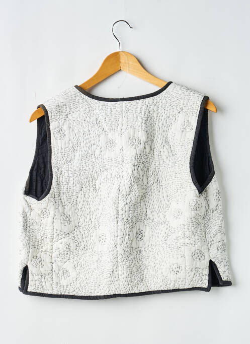Gilet sans manche coupe cintrée blanc STELLA FOREST femme