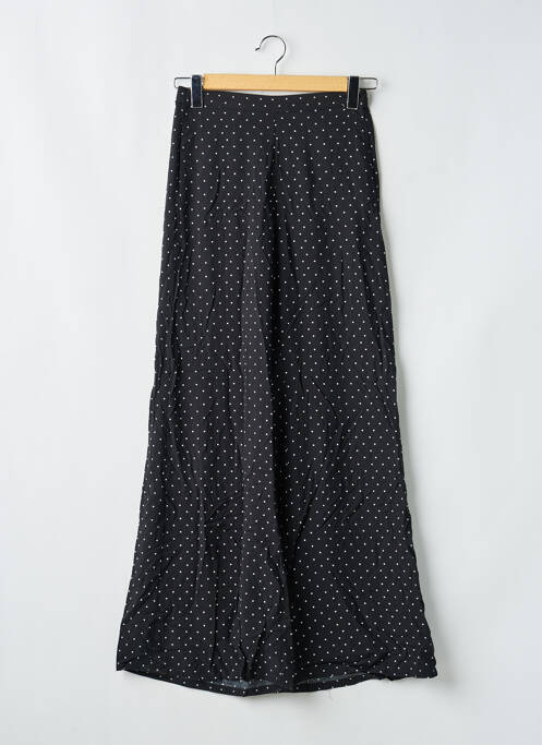 Pantalon large tissage popeline taille normale noir ONE STEP femme