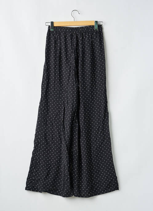 Pantalon large tissage popeline taille normale noir ONE STEP femme