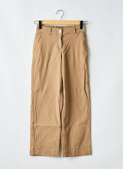 Pantalon droit stretch taille normale marron BREAL femme