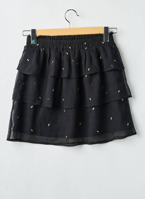 Jupe courte coupe droite noir GRACE & MILA femme