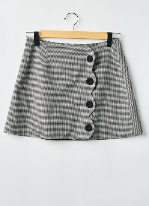 Jupe courte coupe droite noir CELESTE femme