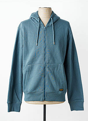 Veste casual coupe droite bleu DAYTONA homme