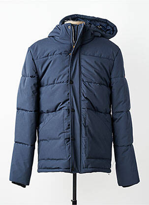 Doudoune manches longues a capuche bleu DAYTONA homme