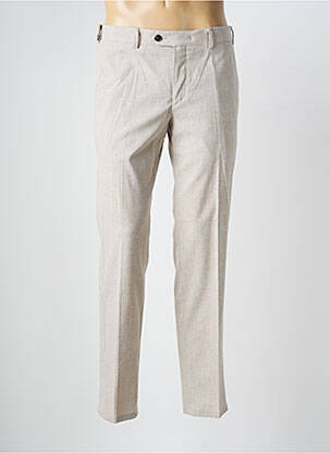 Pantalon chino tissage chiné taille normale beige MMX homme