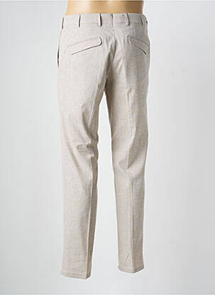 Pantalon chino tissage chiné taille normale beige MMX homme