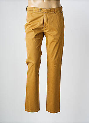 Pantalon chino stretch taille normale jaune MEYER homme