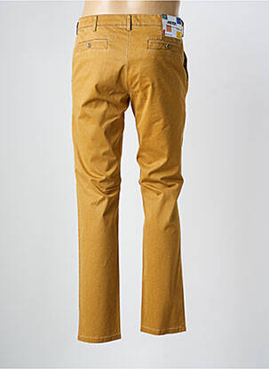 Pantalon chino stretch taille normale jaune MEYER homme