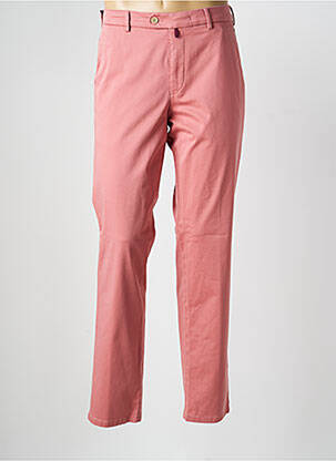 Pantalon chino stretch taille normale rose MEYER homme