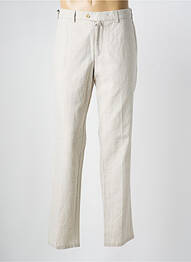 Pantalon chino tissage chiné taille normale beige MEYER homme