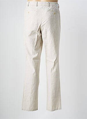 Pantalon chino tissage chiné taille normale beige MEYER homme