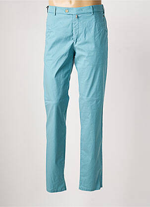 Pantalon chino tissage popeline taille normale bleu MEYER homme