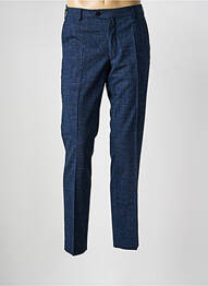 Pantalon chino tissage chiné taille normale bleu MEYER homme