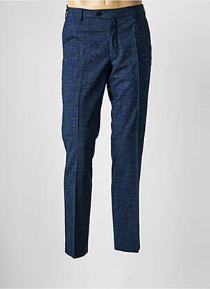 Pantalon chino tissage chiné taille normale bleu MEYER homme