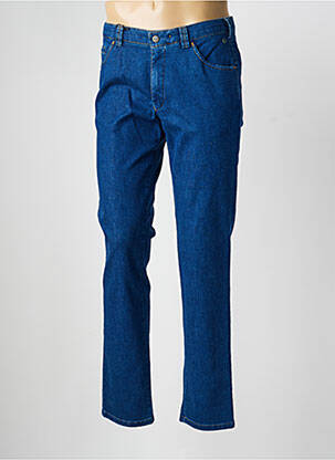 Pantalon chino stretch taille normale bleu MEYER homme