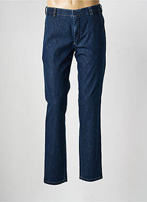 Pantalon chino stretch taille normale bleu MEYER homme