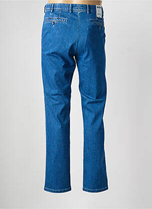 Pantalon chino stretch taille normale bleu MEYER homme