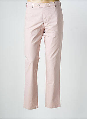 Pantalon chino stretch taille normale rose MEYER homme