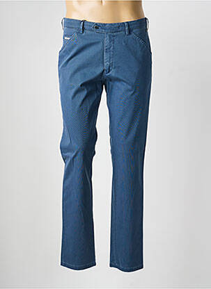 Pantalon chino stretch taille normale bleu MEYER homme