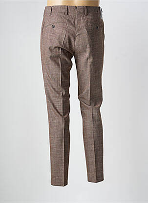 Pantalon chino tissage chiné taille normale marron MMX homme