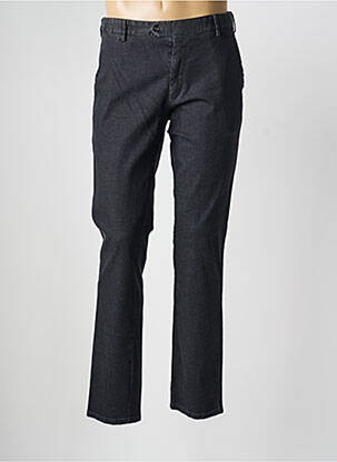 Pantalon chino tissage chiné taille normale noir MEYER homme