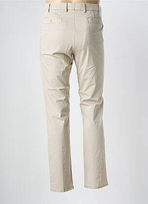 Pantalon chino tissage chiné taille normale beige MEYER homme