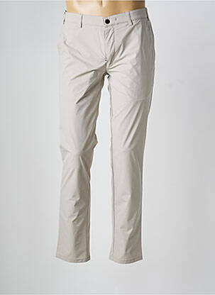 Pantalon chino tissage popeline taille normale gris MMX homme