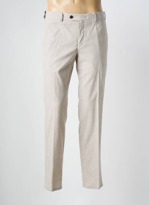 Pantalon chino tissage chiné taille normale beige MMX homme