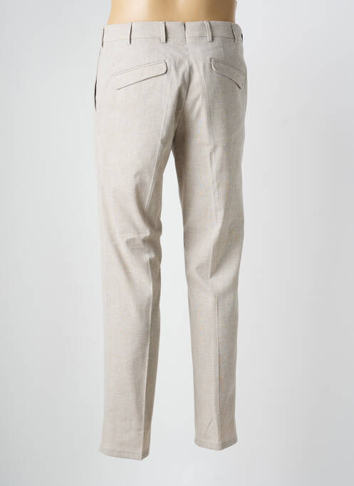 Pantalon chino tissage chiné taille normale beige MMX homme