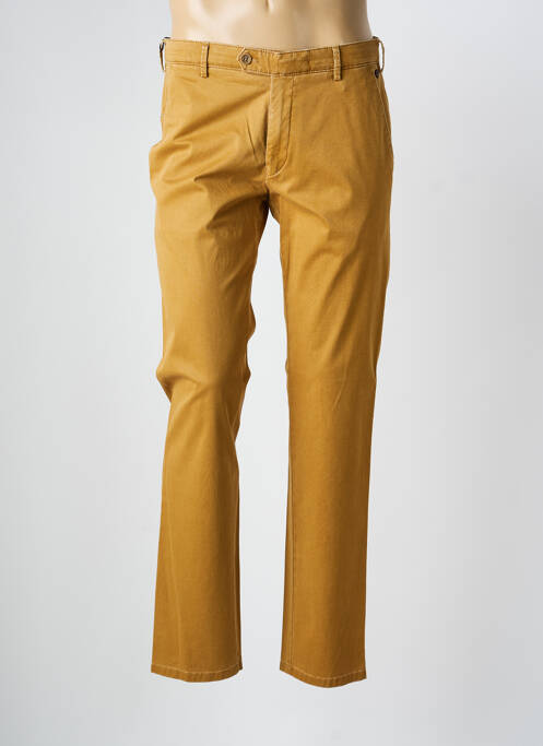 Pantalon chino stretch taille normale jaune MEYER homme