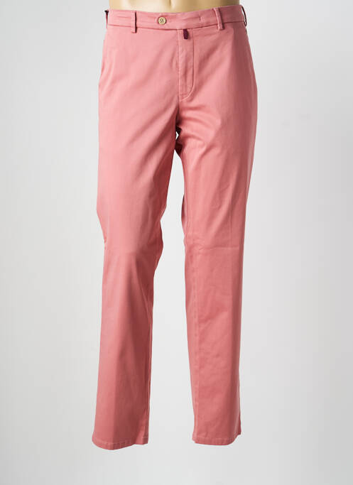 Pantalon chino stretch taille normale rose MEYER homme