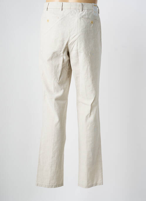 Pantalon chino tissage chiné taille normale beige MEYER homme