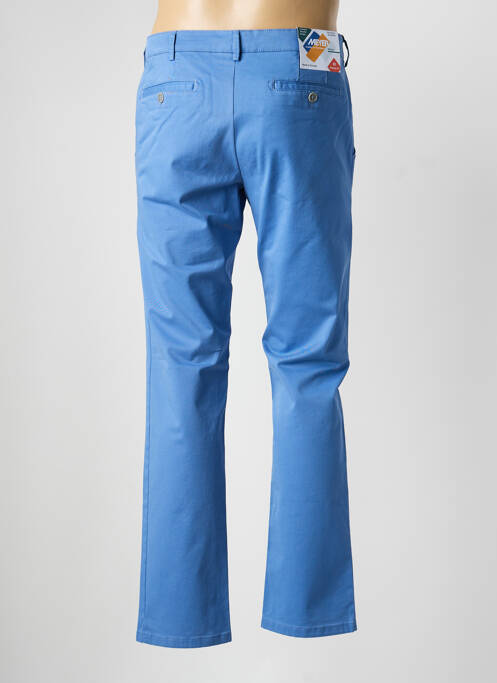 Pantalon chino stretch taille normale bleu MEYER homme