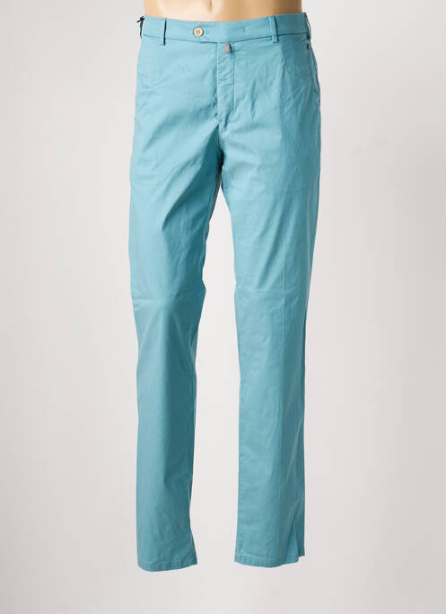 Pantalon chino tissage popeline taille normale bleu MEYER homme