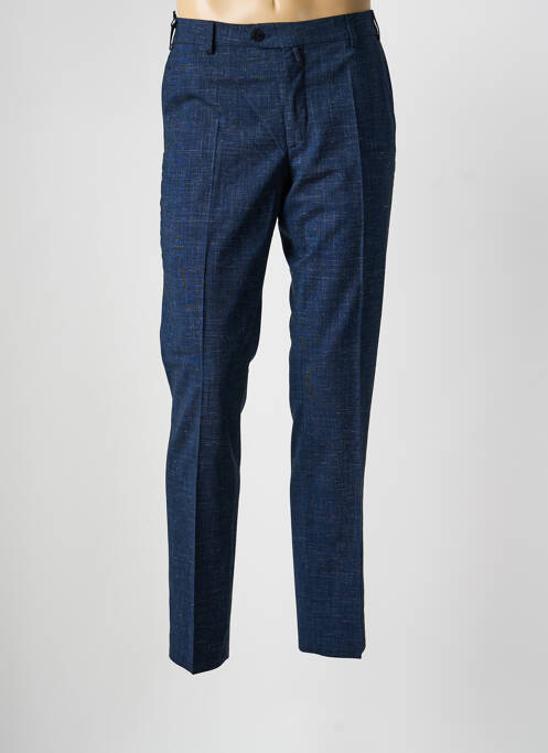 Pantalon chino tissage chiné taille normale bleu MEYER homme