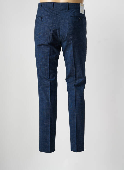 Pantalon chino tissage chiné taille normale bleu MEYER homme
