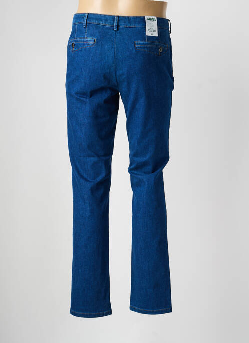Pantalon chino stretch taille normale bleu MEYER homme