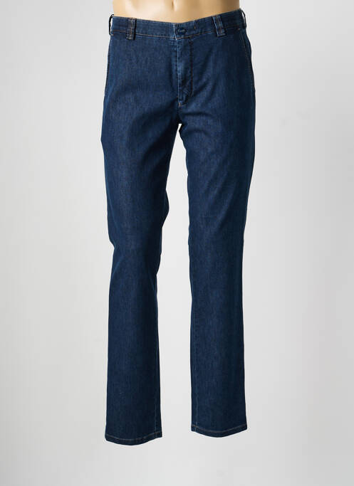 Pantalon chino stretch taille normale bleu MEYER homme