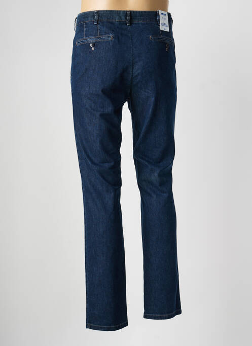 Pantalon chino stretch taille normale bleu MEYER homme