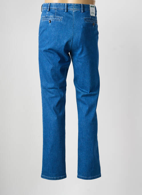 Pantalon chino stretch taille normale bleu MEYER homme
