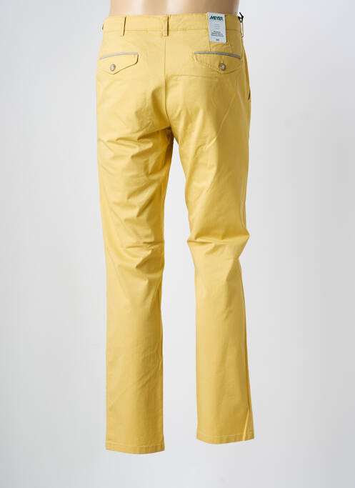 Pantalon chino stretch taille normale jaune MEYER homme