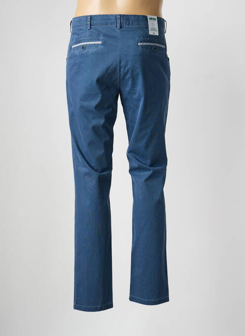 Pantalon chino stretch taille normale bleu MEYER homme