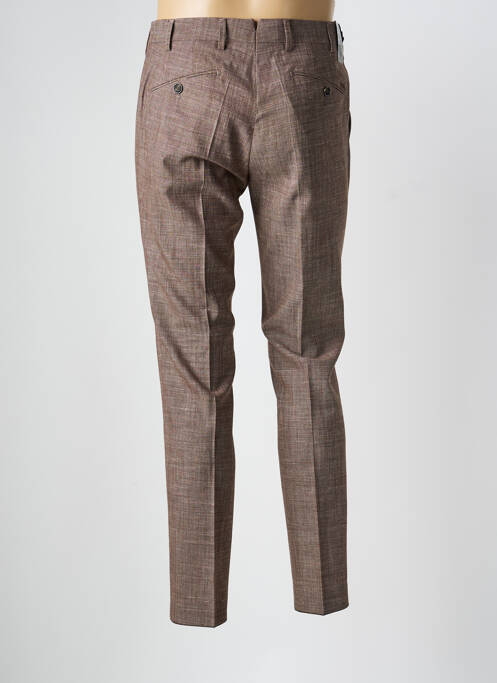 Pantalon chino tissage chiné taille normale marron MMX homme