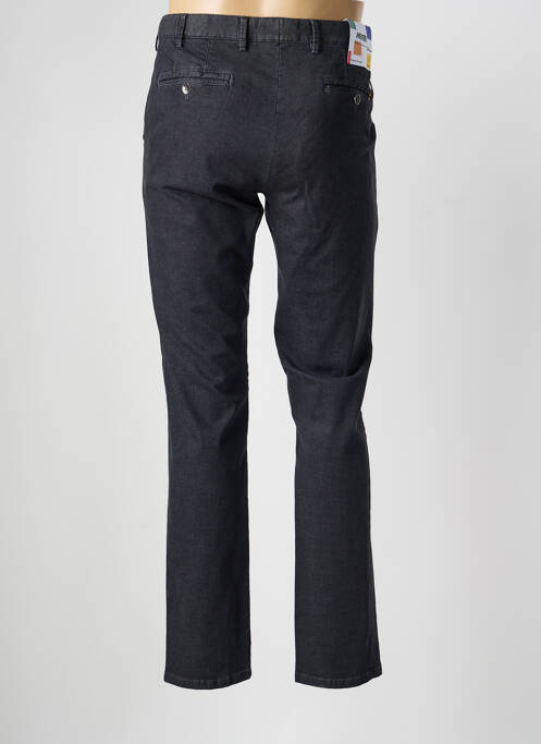 Pantalon chino tissage chiné taille normale noir MEYER homme